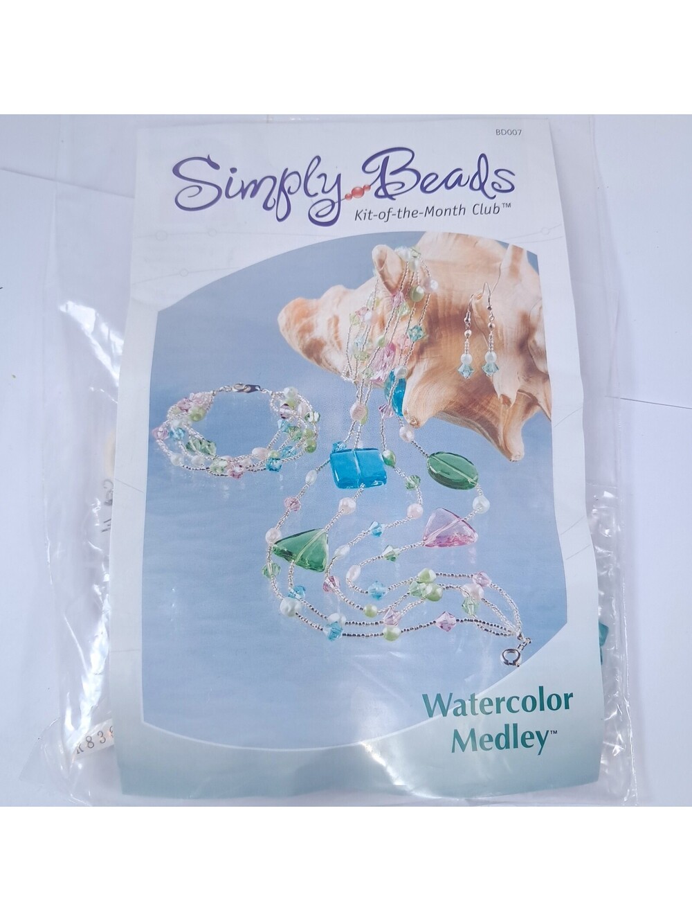 New Simply Beads Kit of the Month Club Bead set BD007 Watercolor Medley pastel